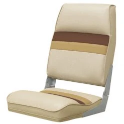 WISE SEATING Fold-down Seat, Sand/Chestnut/Gold