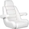 TODD 5-Star Flip-Up Helm Seat - White