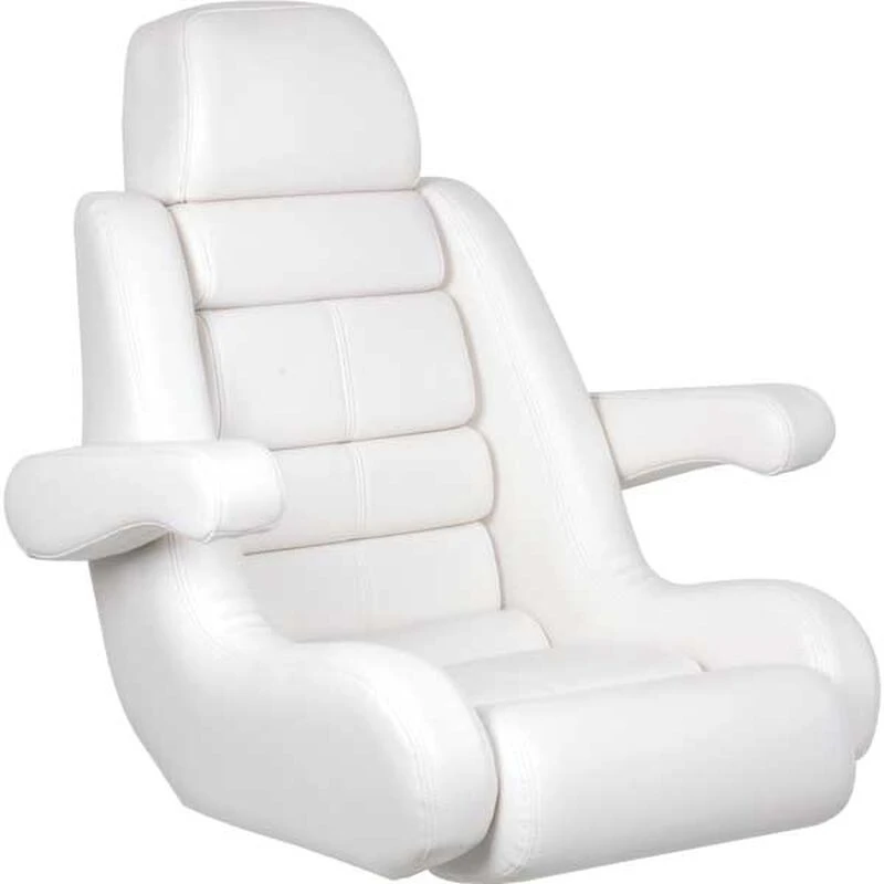 TODD 5-Star Flip-Up Helm Seat - White 1 TODD 5-Star Flip-Up Helm Seat - White