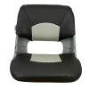 SPRINGFIELD Skipper Folding Seat, Charcoal And Gray Upholstery With Gray Shell