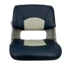 SPRINGFIELD Skipper Folding Seat, Blue And Gray Upholstery With Gray Shell