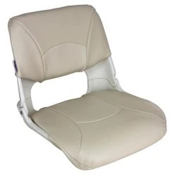 SPRINGFIELD Skipper Folding Seat, White Upholstery With White Shell