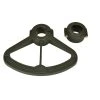 SPRINGFIELD 2 7/8" Footrest And Bushing Set, Black