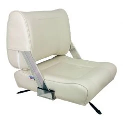 SPRINGFIELD White Flip Back Seat with Slide Mount