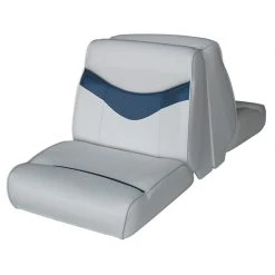 WISE SEATING Bayliner Lounge Seat Top, Gray/Blue