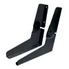 WISE SEATING Aluminum NO Pinch Seat Hinge, Black