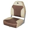 WISE SEATING High-Back Boat Seat, Sand/Brown