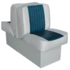 WISE SEATING 10" Base Run-a-Bout Lounge Seat, Gray/Navy