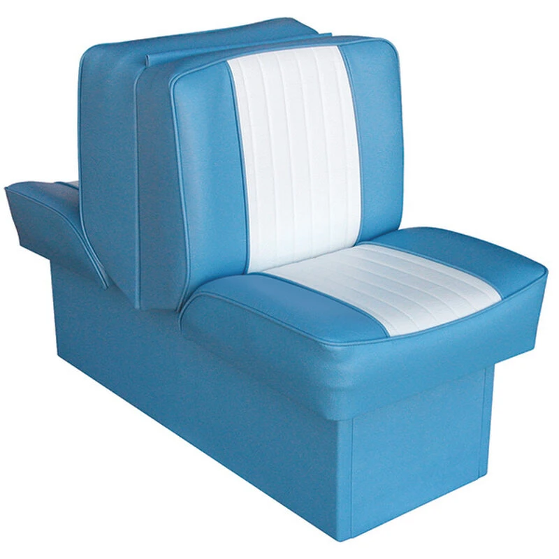 WISE SEATING 10" Base Run-a-Bout Lounge Seat, Light Blue/White 1 WISE SEATING 10" Base Run-a-Bout Lounge Seat, Light Blue/White