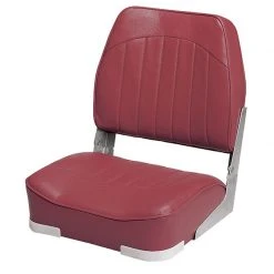 WISE SEATING Low Back Boat Seat, Red