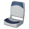 WISE SEATING High Back Boat Seat, Gray/Navy
