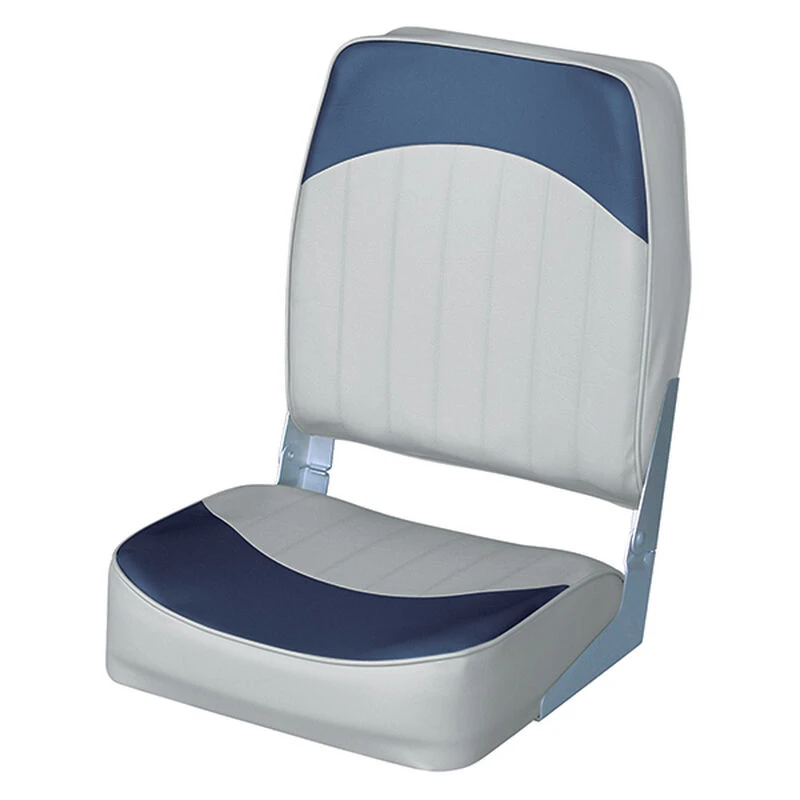 WISE SEATING High Back Boat Seat, Gray/Navy 1 WISE SEATING High Back Boat Seat, Gray/Navy