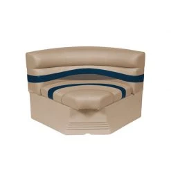 WISE SEATING Premier Pontoon, Bow Radius Corner Section