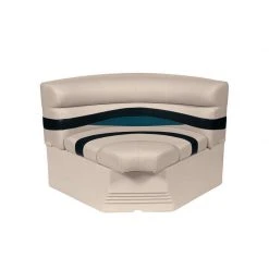 WISE SEATING Premier Pontoon, Bow Radius Corner Section