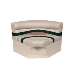 WISE SEATING Premier Pontoon, Bow Radius Corner Section