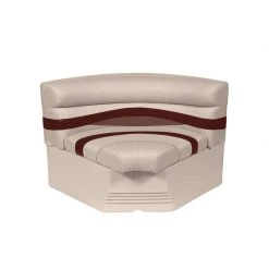 WISE SEATING Premier Pontoon, Bow Radius Corner Section