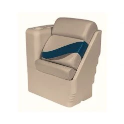 WISE SEATING Lean Back Recliner, Left Radius, Mocha Java/Mocha Java Punch/Cuddy Navy/Rock Salt